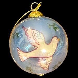 Elegant Blue Bird Ornament